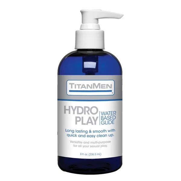 TITANMEN HYDRO PLAY WATER BASED GLIDE 8 OZ (BU)