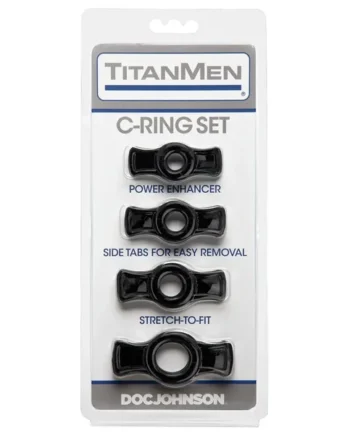 Titanmen Tools Cock Ring Set – Black