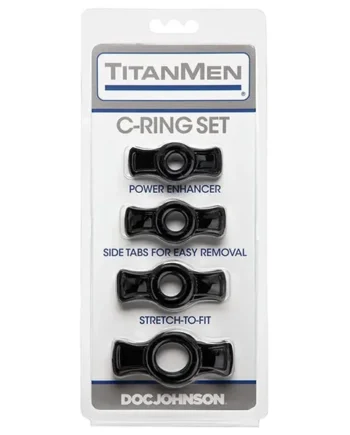 Titanmen Tools Cock Ring Set – Black
