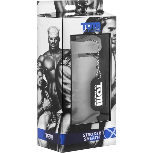 Tom Of Finland Stroker Sheath Masturbation Sleeve White 5.5 Inch