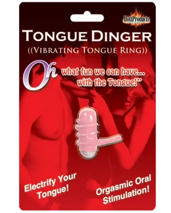 Tongue Dinger - Vibrating Tongue Ring - Pink