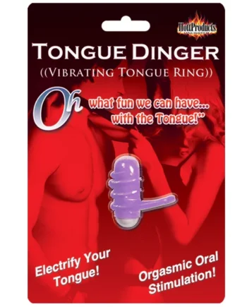 Tongue Dinger - Vibrating Tongue Ring - Purple