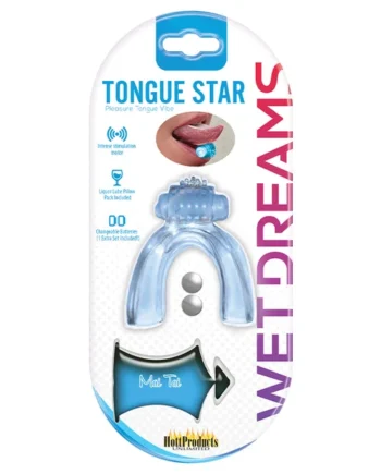TONGUE STAR TONGUE VIBE BLUE VIBRATING TONGUE WITH MOTOR