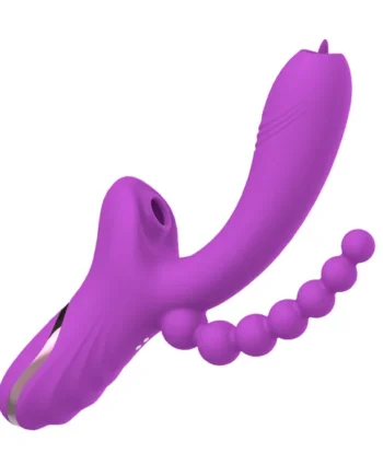 Tongue Vibrator with Clitoral Stimulator & Anal Beads V2