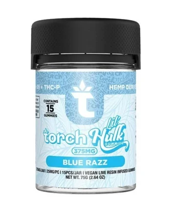 Torch Hulk 375mg D9+THC-P Gummies 15ct Cherry Bomb