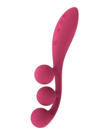 Tri Ball 1 Lay on Vibrator - Red