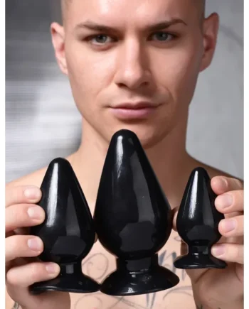 Triple Cones 3 Piece Anal Plug Set