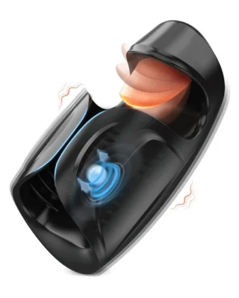 TROI 2 in 1 Tongue Licking and Tapping Penis Trainer Masturbation Toy