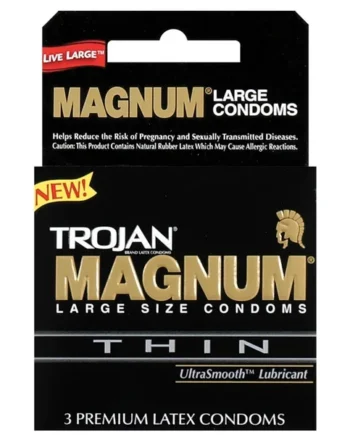 Trojan Magnum Thin Condoms – Box of 3