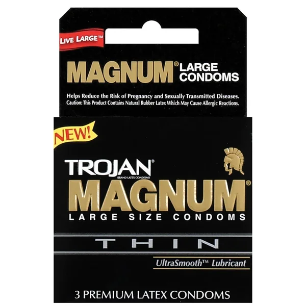 Trojan Magnum Thin Condoms – Box of 3