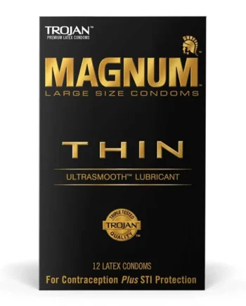 Trojan Magnum Thin Latex Condoms 12 Pack