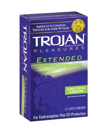Trojan Pleasures Extended Pleasure - 12 Pack