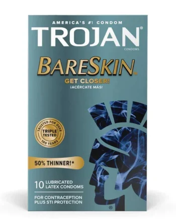 Trojan Sensitivity BareSkin Lubricated Condoms 10 Pack