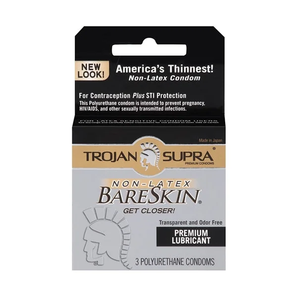 Trojan Supra Bareskin Polyurethane - 3 Pack