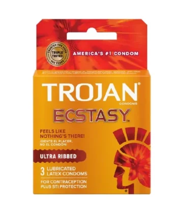 Trojan Ultra Ribbed Ecstasy 3 PK