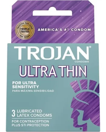 Trojan ”Ultra Thin” Latex Condoms -3Pk