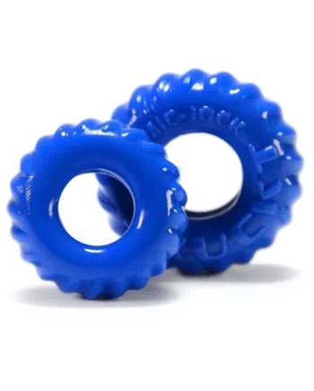 Truckt 2 Piece Cockring Set Atomic Jock - Police Blue