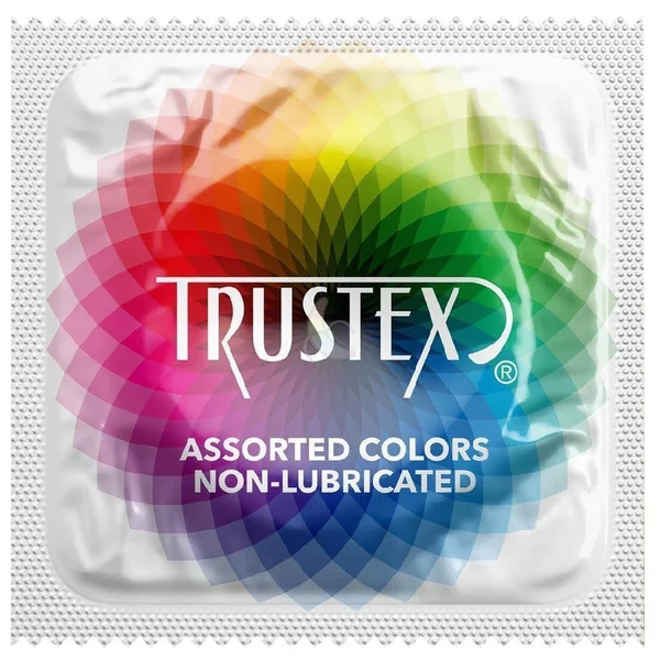 Trustex Assorted Colors Non-Lubricated Condoms