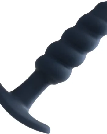 Twist Silicone Rechargeable Waterproof Anal Plug By VeDO - Black Pearl