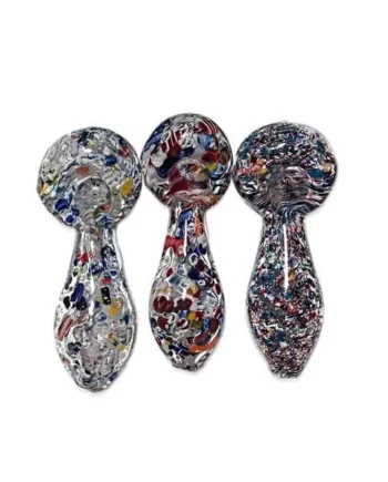 Twisting Color Art 3″ Long Egg Shaped Spoons