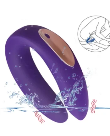 U Shaped Vibrator Double Motors Wearable Vibrator For Couples