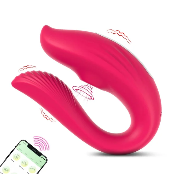 U Shaped Wearable Clit Vibrator 9 Vibration Modes