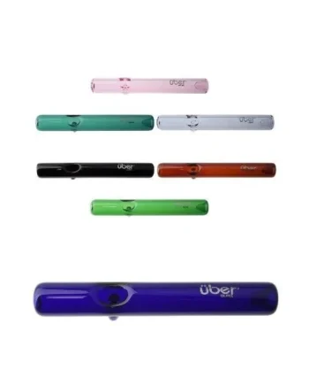 Uber Glass 1 x 7 Steamroller W/Stand Assorted Colors