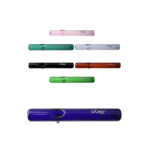 Uber Glass 1 x 7 Steamroller W/Stand Assorted Colors