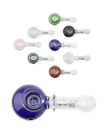 Uber Glass C/T 4″ Spoon Built In Screen W/ Maria Rings