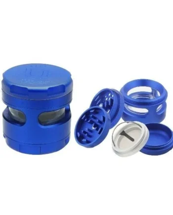 Uber Grinder 4.0 2.5in 4pc CNC W/Window Blue