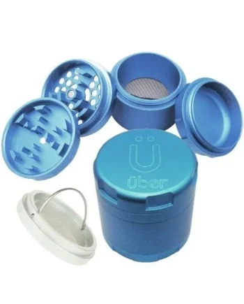 Uber Grinder 4.2 4pc 2.5in 63mm CNC Matte Light Blue