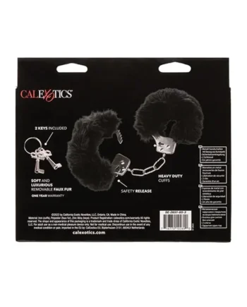 Ultra Fluffy Furry Cuffs – Black