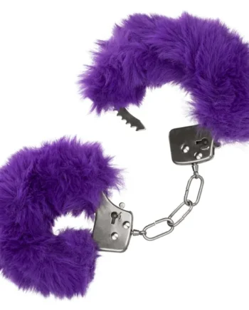 Ultra Fluffy Furry Lockable Metal Handcuffs