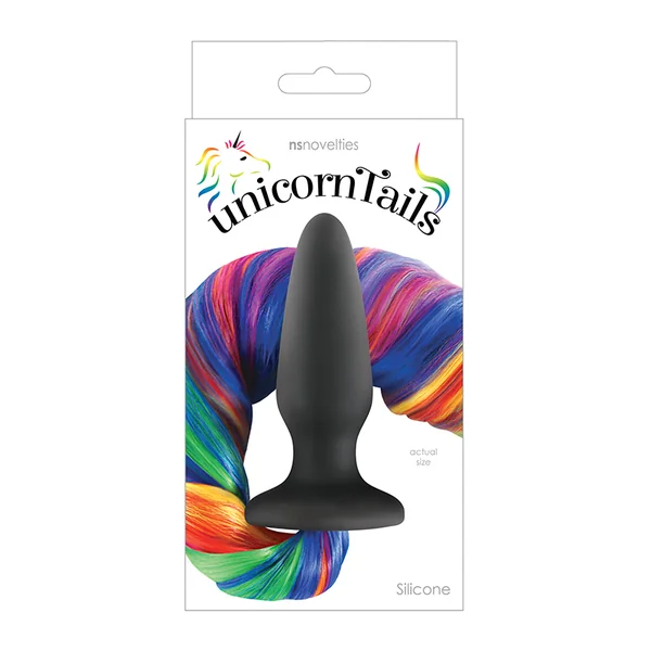 UNICORN TAILS RAINBOW BUTT PLUG