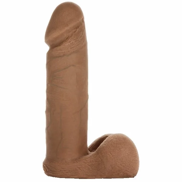 VAC U LOCK ULTRASKYN COCK BROWN 6IN