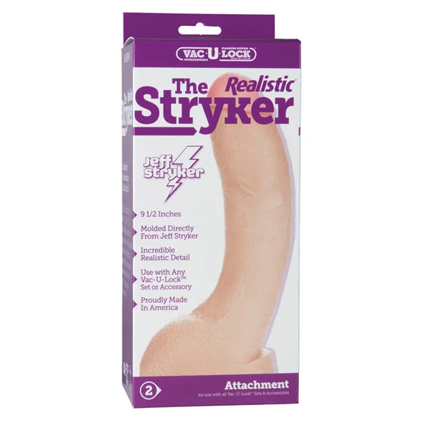 Vac-u-lock 9" Stryker Realistic - White