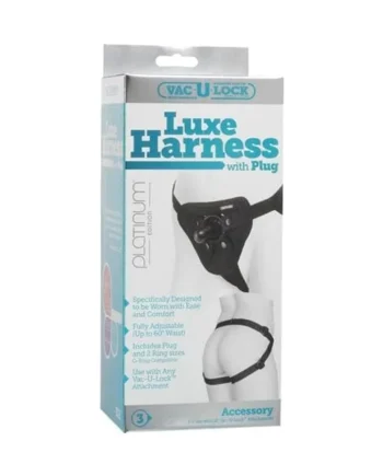 Vac-U-Lock Platinum Edition Luxe Harness - Black