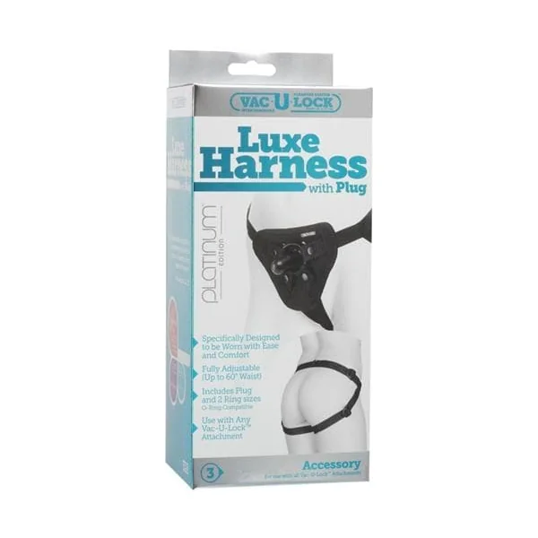 Vac-U-Lock Platinum Edition Luxe Harness - Black