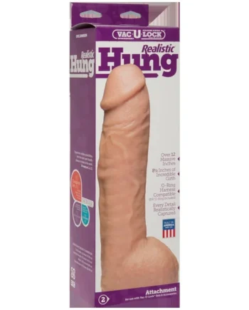 Vac-U-Lock Realistic Hung - White