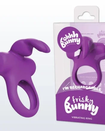 VeDO Frisky Bunny Vibrating Cock Ring - Purple