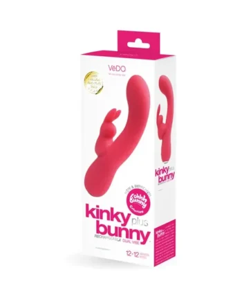 VeDO Kinky Bunny Rechargeable Rabbit Vibrator – Pretty In Pink