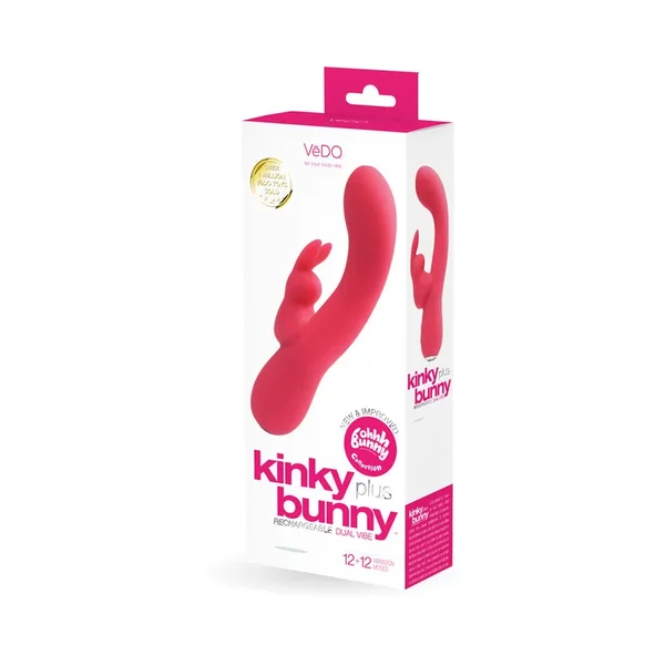 VeDO Kinky Bunny Rechargeable Rabbit Vibrator – Pretty In Pink
