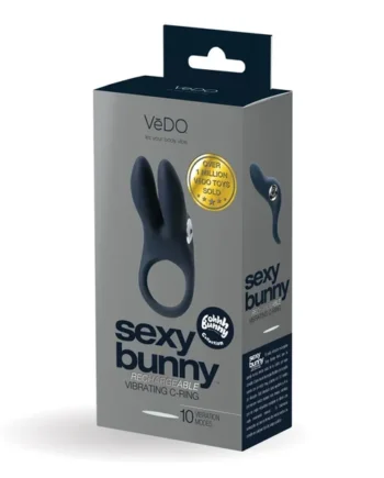 VeDO Sexy Bunny Rechargeable Ring – Just Black