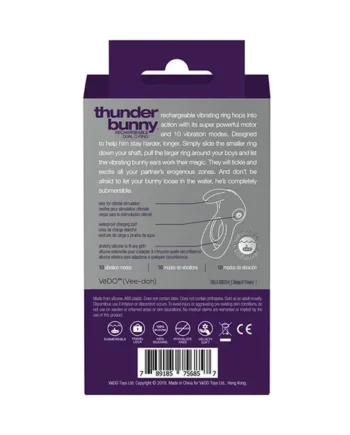 VeDO Thunder Bunny Rechargeable Dual Ring – Perfectly Purple