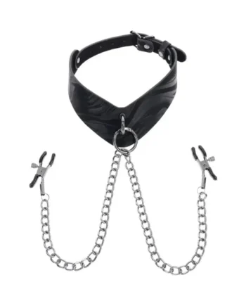 Velvet Noir Collar & Removable Clamps