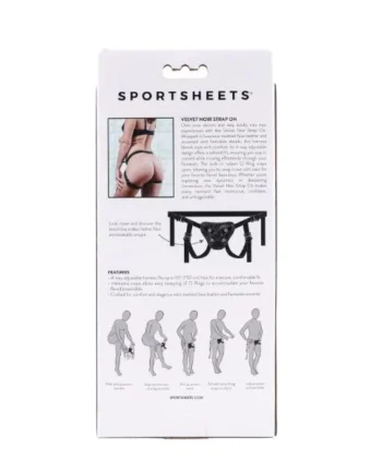 VELVET NOIR STRAP ON