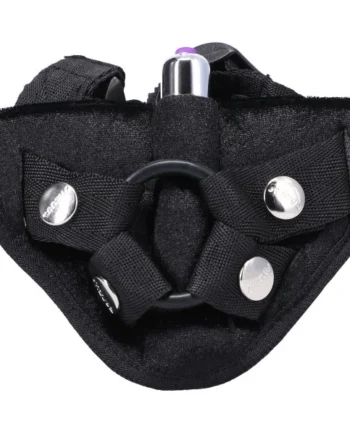 VELVET VIBRATING HARNESS ONYX