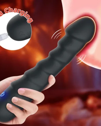 Vibrating Butt Plug Prostate Massager - Finger Sprial Anal Dildo G-spot Vibrator Sex Toys for Men Women