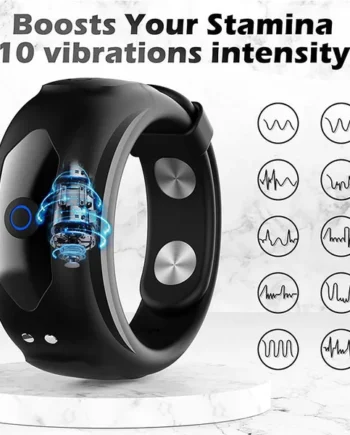 Vibrating Cock Ring Male Sex Toys - Adjustable Girthy Penis Size Sheath Enhancer