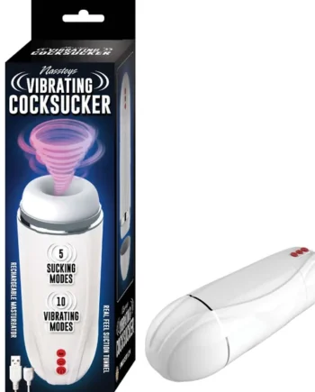 Vibrating Cocksucker - White